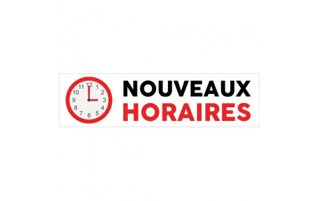 Horaires des groupes pour la fin de semaine de mercredi à vendredi