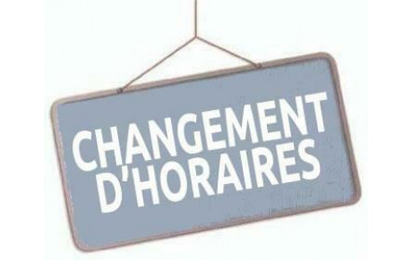 Horaires des groupes finissant après 19H pour la semaine du 4 janvier